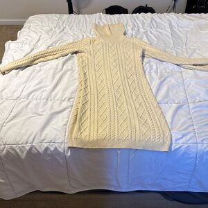 Sincerely Jules Cream Cable sweater dress